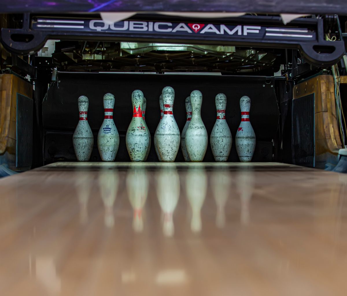 Dráhy Bowling Strike v Žiline počas hry